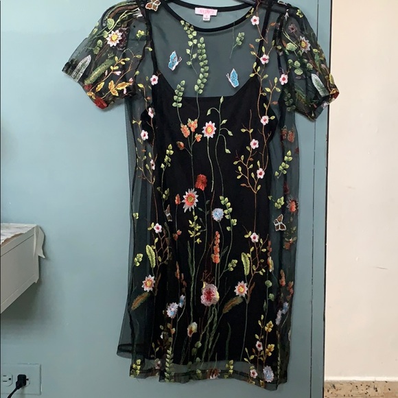 Mini black dress - Picture 1 of 5